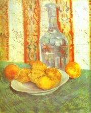 Haga click para ver la imagen ampliada 1887 nature morte avec bouteille et citrons.jpg